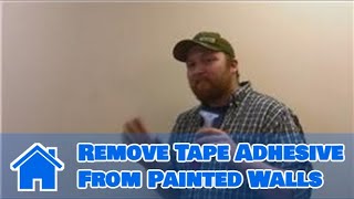 All About Walls  How to Remove Tape Adhesive From Painted Walls [upl. by Lorena]