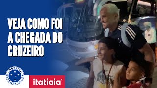 CRUZEIRO EM RECIFE VEJA COMO FOI A CHEGADA DO TIME DE PAULO PEZZOLANO À CIDADE [upl. by Ettennaej]