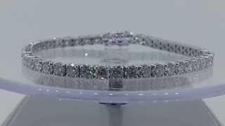 10 CT VS BRILLIANT DIAMOND WOMEN LADIES TENNIS BRACELET 14K WHITE GOLD PROMISE [upl. by Llireva]