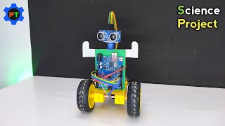 Obstacle Avoiding Robot 🤖  How To Make Obstacle Avoiding Car  Science Project [upl. by Akihdar]