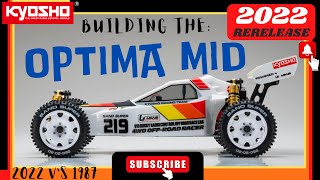 KYOSHO OPTIMA MID 2022 RERELEASE VINTAGE 4WD  HOW TO BUILD [upl. by Inafetse]