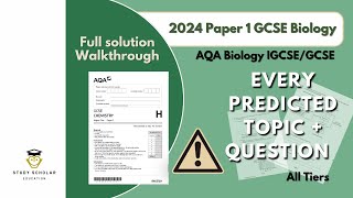 2024 Biology Paper 1 GCSE AQA  Predicted paper walkthrough [upl. by Ihsir]