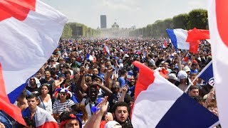 France v Croatia  Celebrations in Paris as France win the World Cup  live [upl. by Hutchinson]