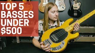 Top 5 Bass Guitars Under 500 for Beginners amp Pros [upl. by Eednim762]