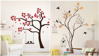 কম খরচে রুম ডেকরেশন wall painting designs ideas for home decoration  ঘর সাজানো ghor sajano [upl. by Woods263]