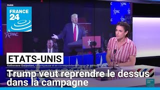 EtatsUnis  Donald Trump essaye de reprendre le dessus dans la campagne • FRANCE 24 [upl. by Collimore]