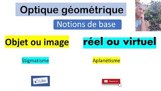 Optique Géométrique  les bases  objet ou image amp réel ou virtuel [upl. by Dafodil]