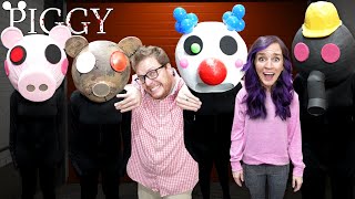 Roblox PIGGY In Real Life  Chapters 1 through 12 Escape Room with ProHacker amp the V Family [upl. by Piggy117]