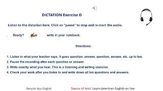 Graded Dictation level 6D [upl. by Pournaras984]