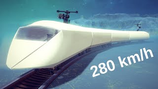 Besiege High Speed Train Up to 280kmh [upl. by Meensat]