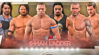 WWE 2K17 6 Man Money In The Bank Ladder Match  PS4 Gameplay [upl. by Kokoruda]