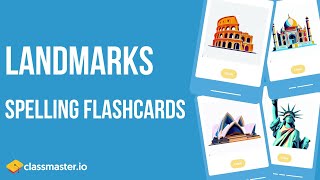 Landmarks  English Spellings Flashcards [upl. by Arret978]