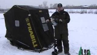 Minnesota Ice Fishing  Strikemaster Auger [upl. by Erlond]