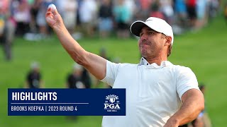 Brooks Koepka Winning Highlights  Round 4  2023 PGA Championship [upl. by Aicad]