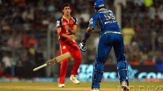 Pollard vs Starc Fight Crossed The Line  Shane Watson [upl. by Eirffej]