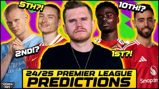 My 2425 Premier League Predictions [upl. by Vincenty]