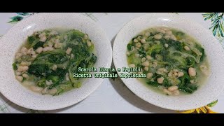 Fagioli e Scarola Ricetta Napoletana [upl. by Anertac]