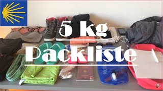 Jakobsweg Portugal  Camino de Santiago  meine ultra leichte Packliste unter 5kg [upl. by Neeven]