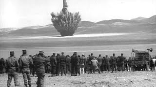 Atomic Bomb Explosion Test Footage  The 1950s Atom Soldier  CharlieDeanArchives [upl. by Attenej]