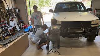 Aiden Vega Eman and Allen fix the bumper August 2024 [upl. by Mortensen]