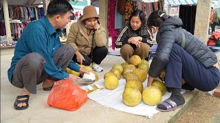 Help mother pick pomelos to sell at the market Green forest life [upl. by Chicoine]