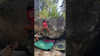 Fontainebleau Bouldering  Action Directe  Assis Fb 7aV6 [upl. by Nynnahs]