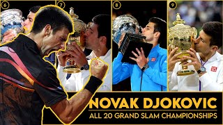 Novak Djokovic  All Grand Slam Championships  Er Stats [upl. by Eeloj]