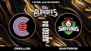 Criollos de Caguas vs Santeros de Aguada  Juego 4  BSN2024 [upl. by Denison]