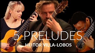 Five Preludes by Heitor VillaLobos  Siccas Guitars [upl. by Goulden]