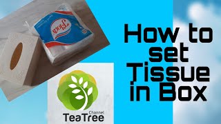 DIY  How to set Tissue Papers in New Box [upl. by Adarbil]