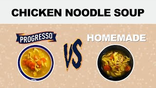 Homemade VS Canned Chicken Noodle Which is Cheaper  YES YOU CAN [upl. by Enia]