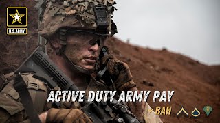 Army Pay Active Duty  BAH [upl. by Ailicec]