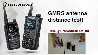 Tidradio H3 radio GMRS antenna distance test [upl. by Loveridge]