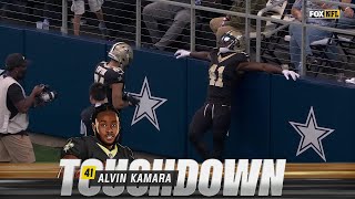 57yard TD Alvin Kamara takes shovel pass the distance for second score vs Cowboy [upl. by Azal875]