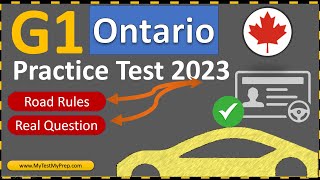 G1 Practice Test 2023 Ontario Road Rules Real Questions Answers [upl. by Sophronia]