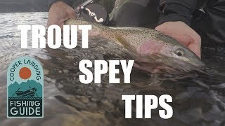 Trout Spey Fishing  Trout Spey Casting and Fishing Tips on the Kenai River [upl. by Anawed]