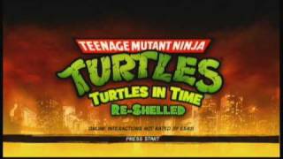 tmnt Turtles In Time RS intro w pizza power [upl. by Etom]