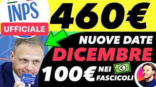 INPS UFFICIALE🔴DOMANI 460€✅DEDICATA A TE🎄BONUS BENZINA ⛽️ ALTRI 100€ NEI FASCICOLI [upl. by Bilski]