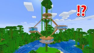 How To Build A Jungle Tree House in Minecraft [upl. by Panther]