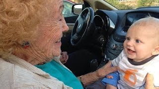 Great Grandma Meets Her Newest Great Grandson [upl. by Annecorinne]