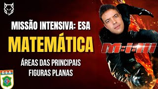 🔰CURSO INTENSIVO ESA  MATEMÁTICA  ÁREAS DAS PRINCIPAIS FIGURAS PLANAS 🔰 [upl. by Analra]