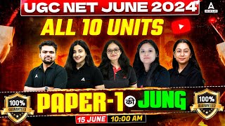 UGC NET Paper 1 Marathon Class 2024  Complete UGC NET Paper 110 Units By UGC NET Adda247😱 [upl. by Alebasi660]