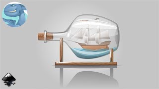 Ship in a bottle in Inkscape [upl. by Marnie]