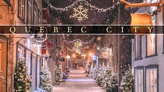 Christmas in Quebec City 4k [upl. by Yawnoc]