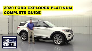 2020 FORD EXPLORER PLATINUM COMPLETE GUIDE STANDARD AND OPTIONAL EQUIPMENT [upl. by Maurine130]