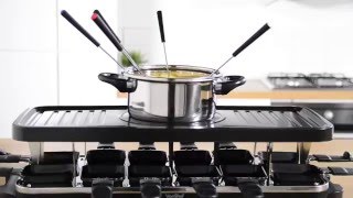 VonShef Raclette Grill with Fondue [upl. by Balliol702]