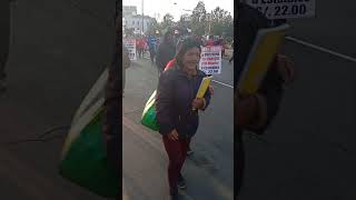 Marcha de obreros municipales en centro de Lima 15082024 Av Nicolás de Piérola lima policia [upl. by Ferd]