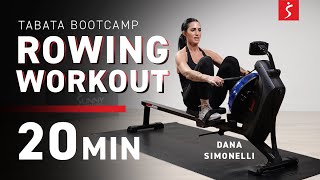 Rowing Workout TABATA BOOTCAMP  20 Minutes [upl. by Hiro]