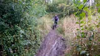 KeublerLangford trail Fat bike ride in Ann Arbor Michigan [upl. by Isiah]