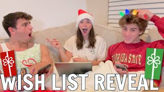 Christmas Wish List 2022 Brennan Katie and Ryan Last Minute Gifts For TEENS [upl. by Ilak]